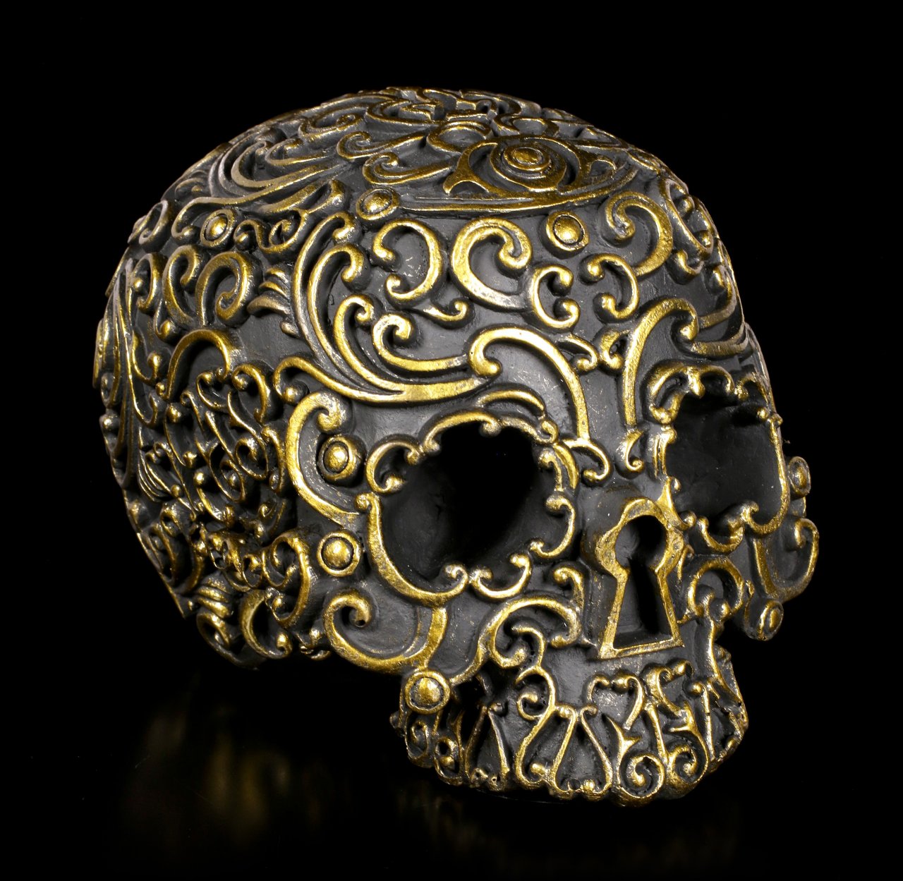 Black Skull - Golden Lock