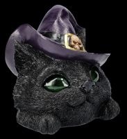Witch Cat Head Decoration Figurine - Familiar Grin