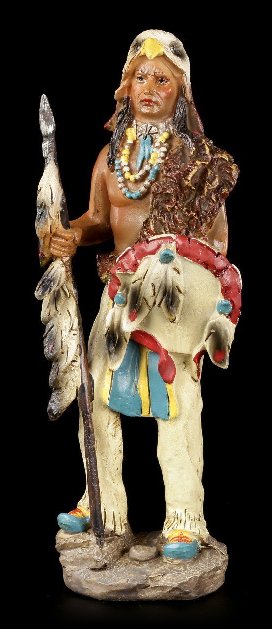 Indian Figurine - With Eagle Head and Weapons