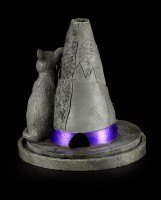 Incense Cone Burner - Witches Hat with Cat