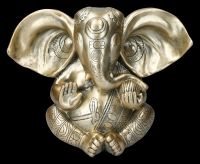 Garden Figurine - Ganesha gold
