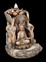 Backflow Räucherhalter - Buddha mit Lotus