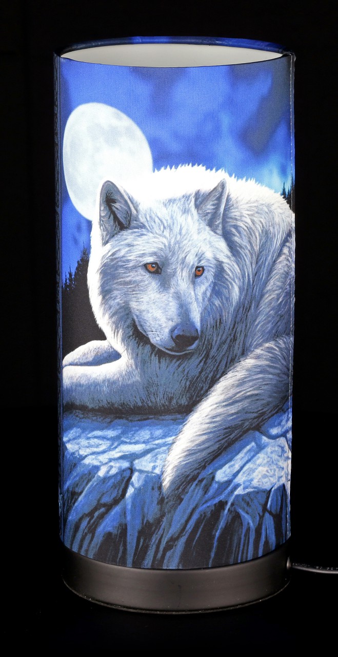 Tischlampe mit Wolf - Guardian of the North