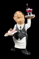Funny Job Figurine - Waiter with Delicacies