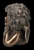 Angel Figurine - Putto Dreaming bronzed