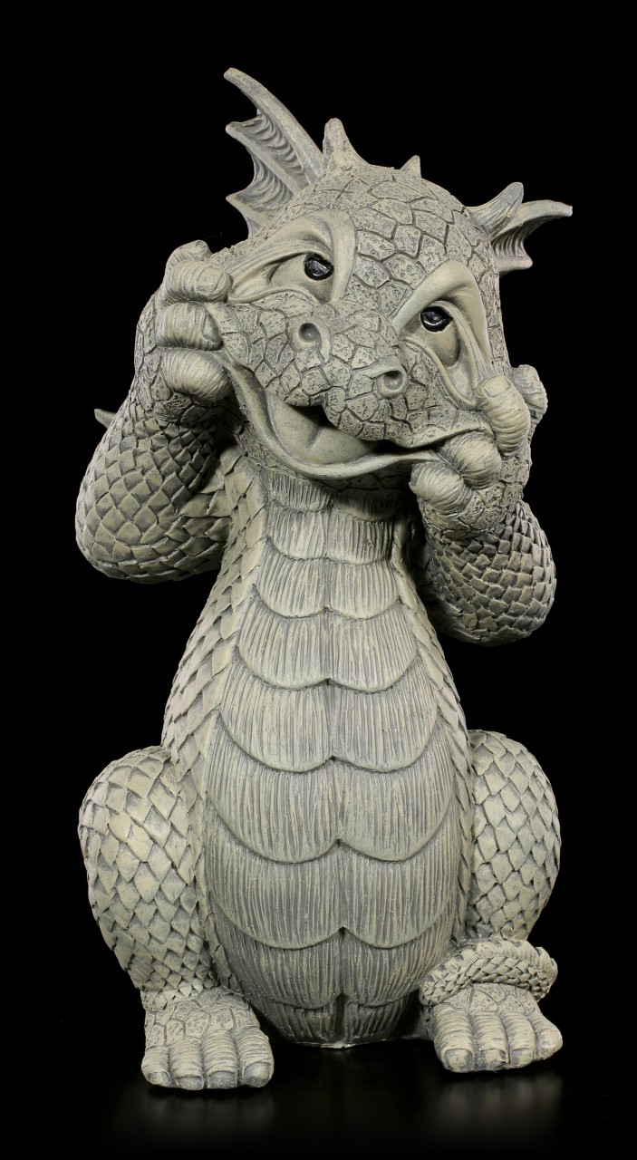 Dragon Garden Figurine - Makes a Grimace
