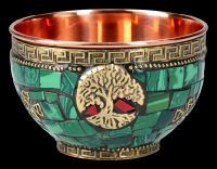 Ritual Copper Bowl with Tree of Life green