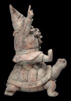 Garden Gnome Figurine - Riding on turtle