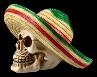 Totenkopf mit Sombrero