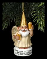 Christmas Tree Decoration - Garden Gnome Angel Cheers