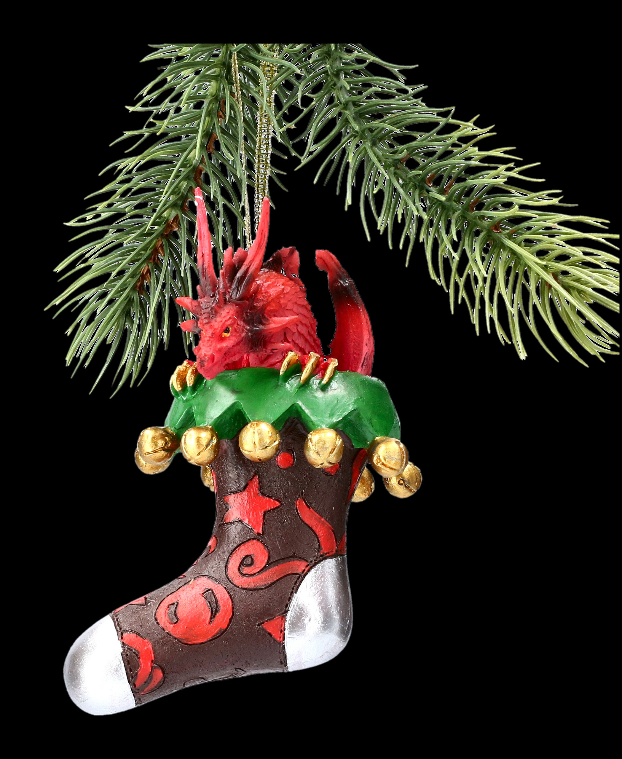 Christmas Tree Decoration Dragon With Stocking Www Figuren Shop De