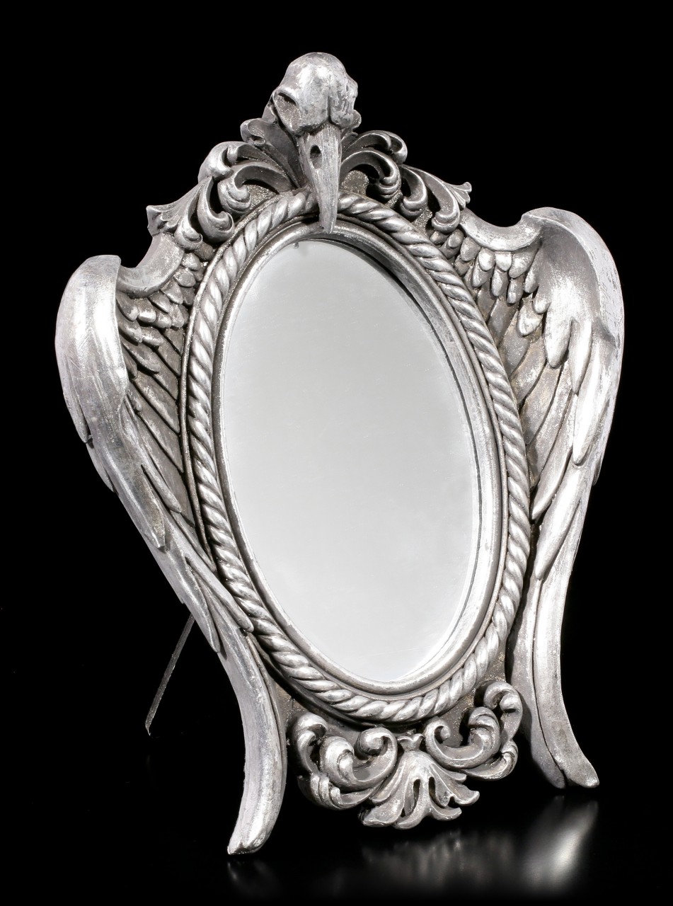 Table Mirror Raven Skull - My Soul from a Shadow