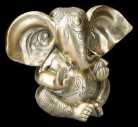 Gartenfigur - Ganesha gold
