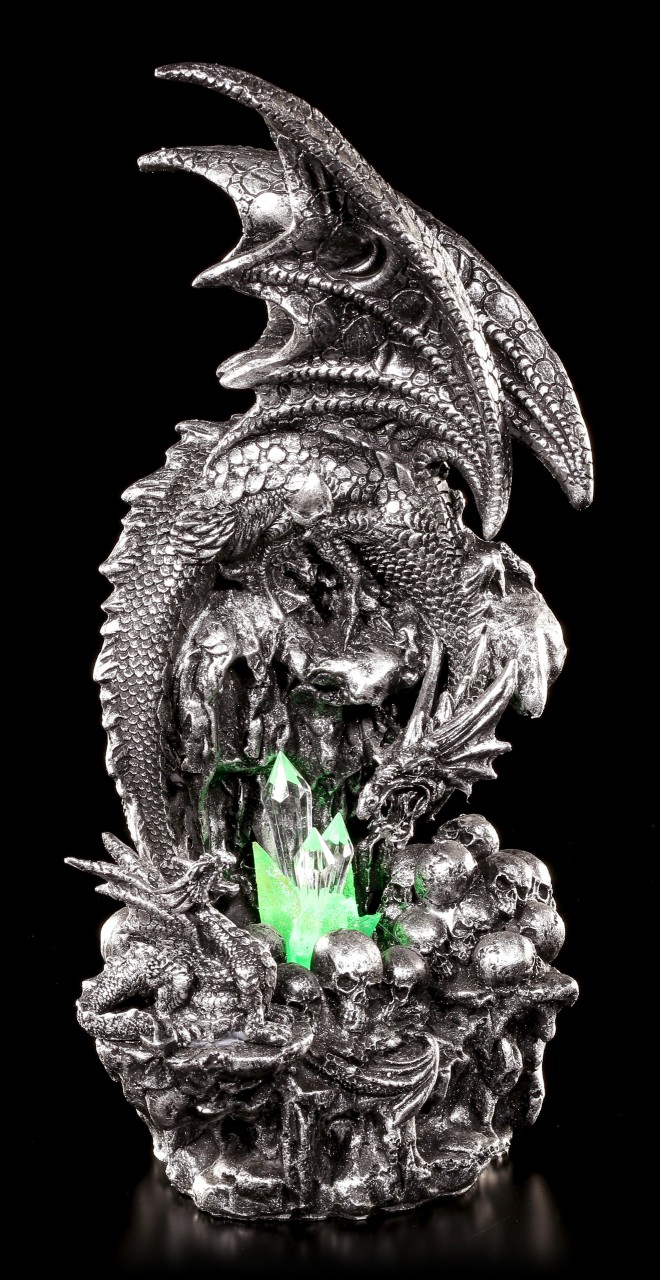 Dragon Figurine - Mother guards Nest LED