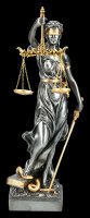 Medium Justitia Figurine - Goddess of Justice - silver gold