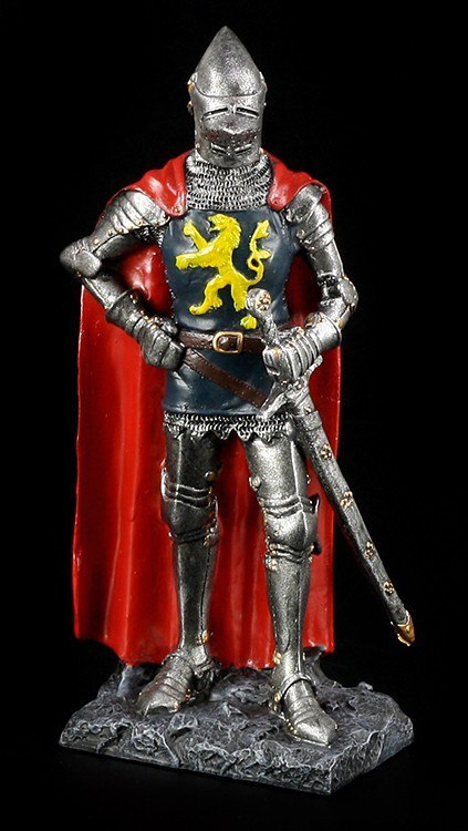 Knight Figurine - German with Lion Emblem