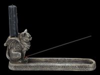 Incense Candle Holder - Winged Cat