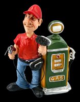 Funny Jobs Figurine - Petrol Attendant on Pump