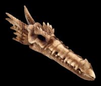 Incense Burner - Dragon Skull bone coloured