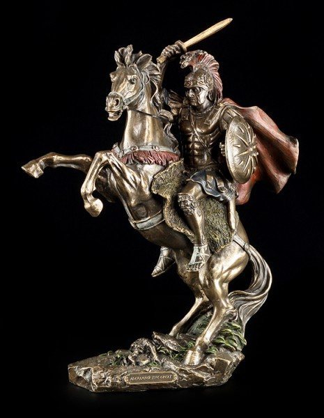 Alexander The Great Figurine with Horse