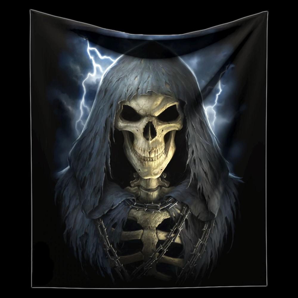 Kuschelige Decke mit Skelett - The Reaper