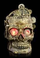 Steampunk Totenkopf mit LED - Bright Eyes