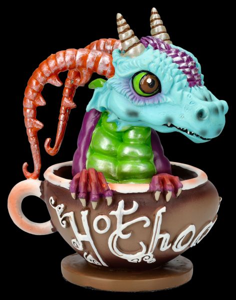Drachenfigur in Tasse - Heiße Schokolade mit Rupert