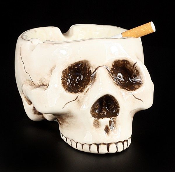 Open Skull Ashtray - Ceramic