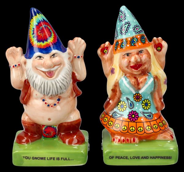 Salt and Pepper Shaker - Hippie Gnomes