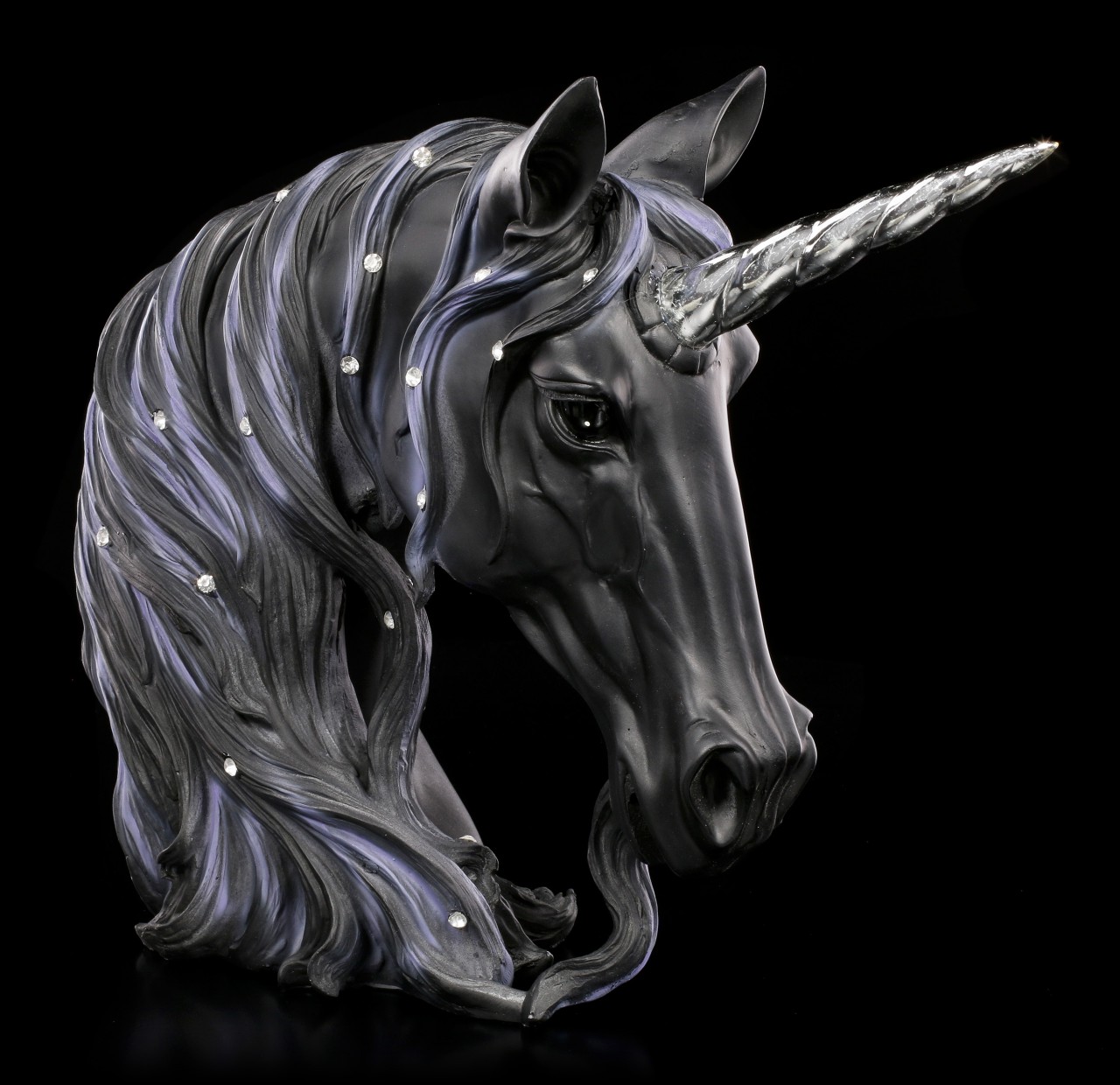 Bust of a Unicorn - Jewelled Midnight - large