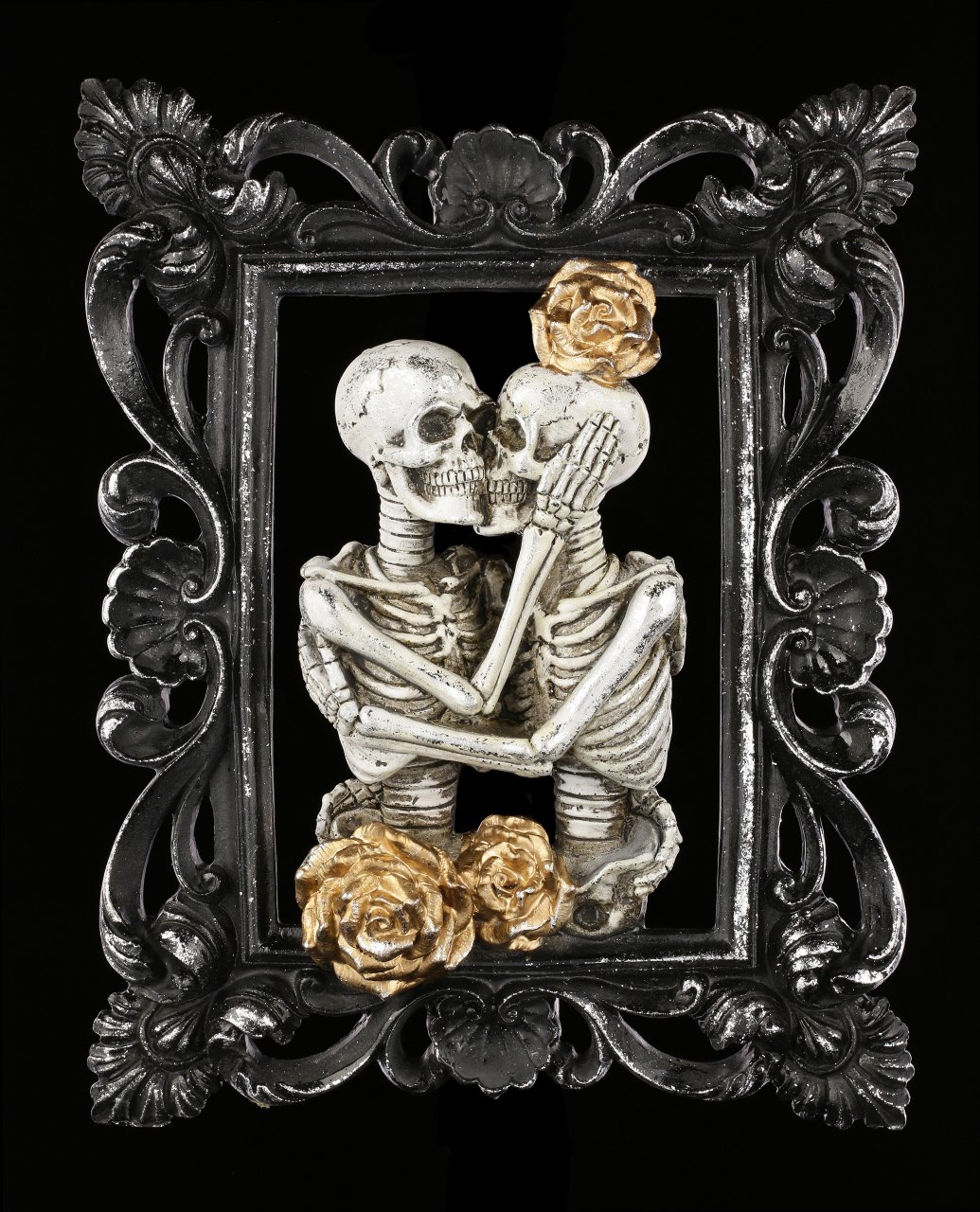 Wall Plaque Skeleton - Couple Portrait