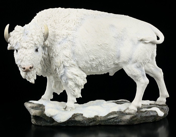 Weisse Bison Figur