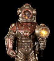 Steampunk Figur - Toter Taucher mit LED