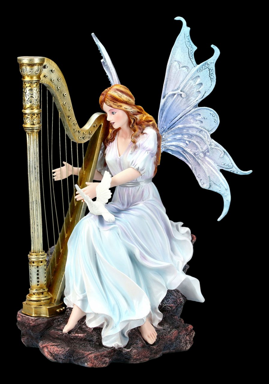 Fairy Figurine - Palina with Harp