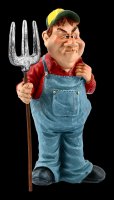 Funny Jobs Figurine - Farmer with Pitchfork