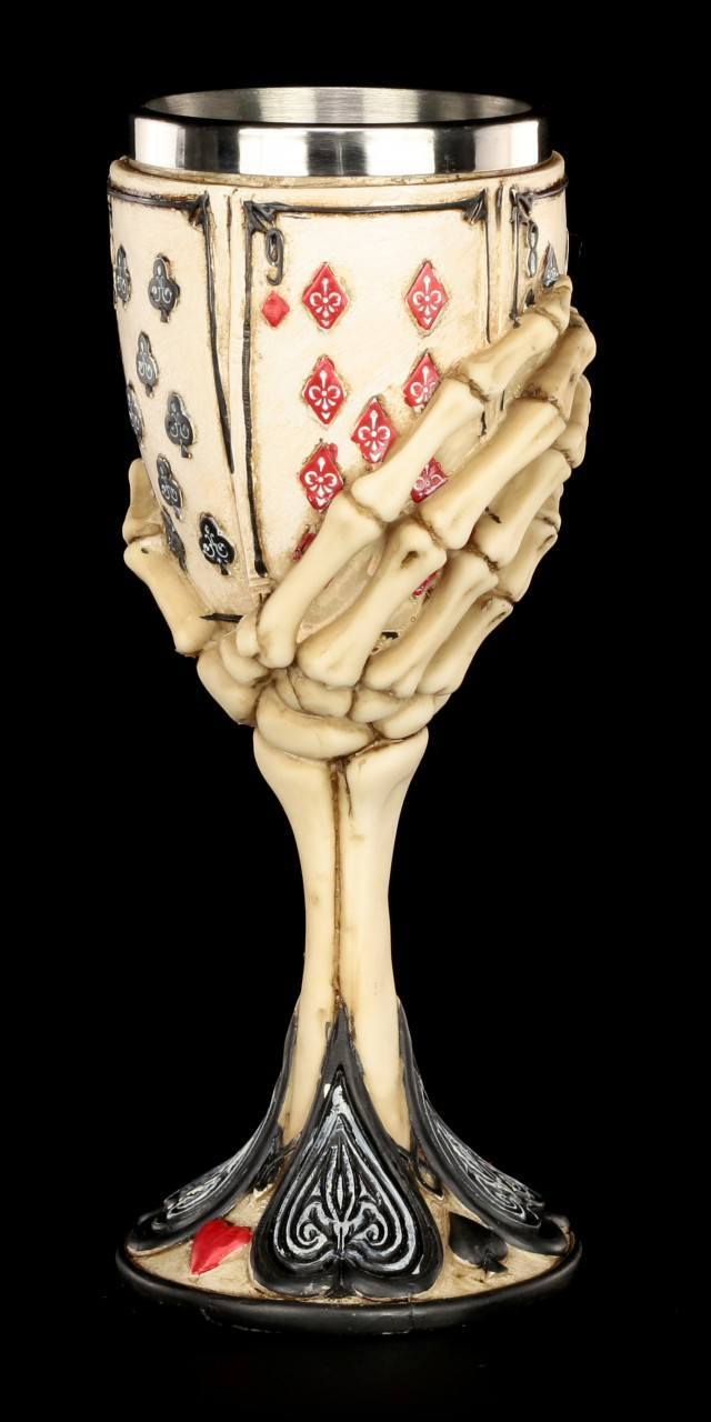 Skelett Kelch - Dead Man's Hand