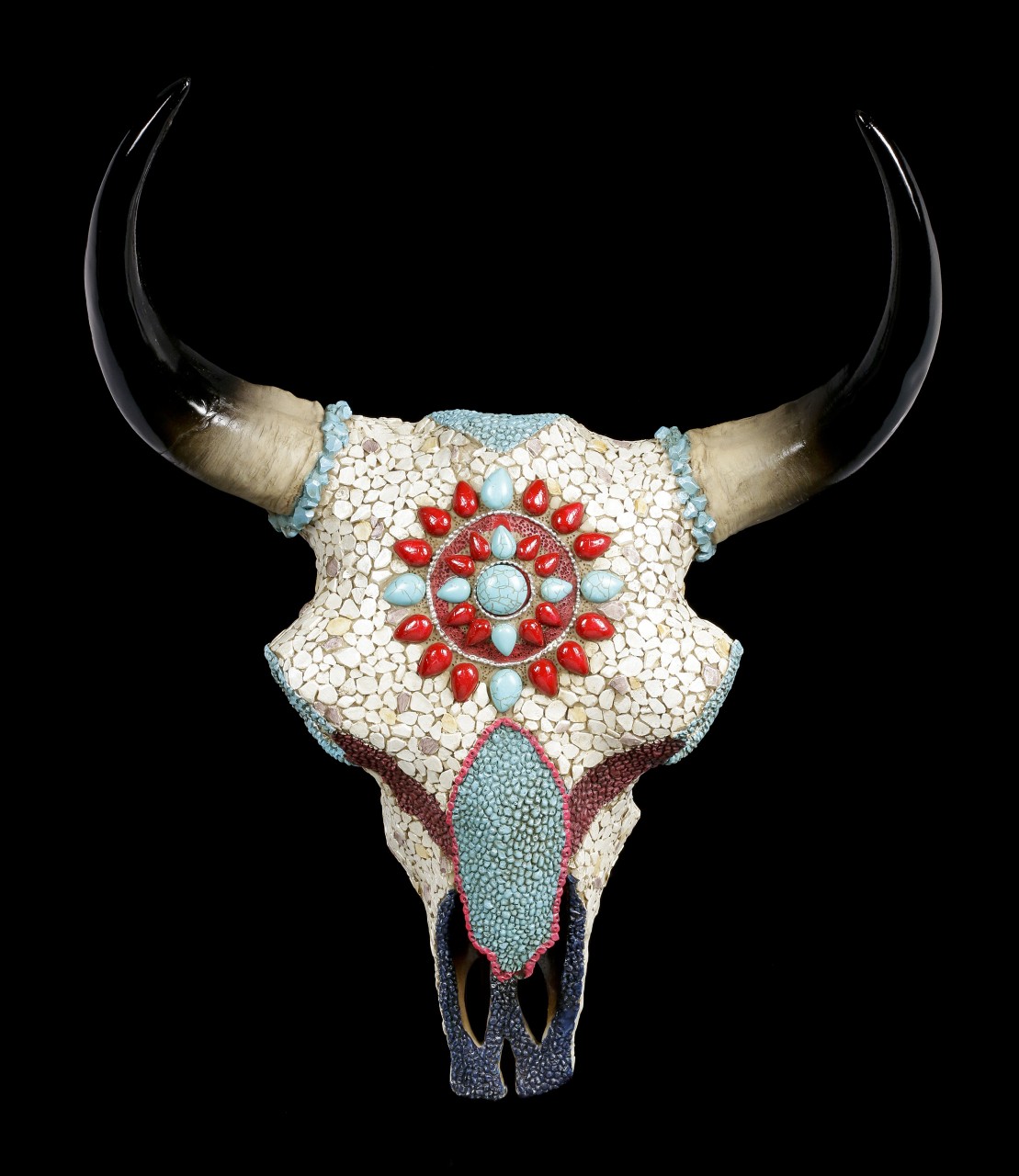 Wall Plaque Bull Skull - Native American