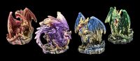 Colorful Dragon Figurine Set of 12 - Elements