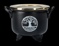 Resin Incense Burner - Cauldron Tree of Life