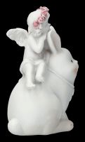 Angel Figurine - Cherub on Rabbit