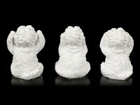Three wise Dog Figurines - Westies No Evil