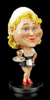 Funny Job Figurine - Bobblehead Chambermaid