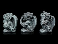 Drei kleine Gargoyles Figuren - Nichts Böses