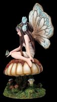 Elfen Figur - Schmetterlings-Fee auf Pilz