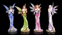 Fairy Figurines Set of 4 - Four Colors of Joy