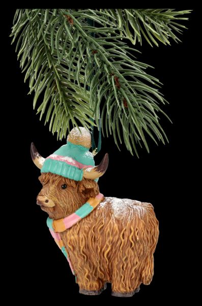 Highland Cow Hängeornament - Winter