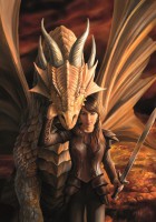 Dragon Greeting Card - Inner Strength