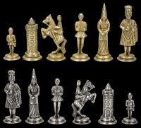Schachfiguren Camelot - Metall klein