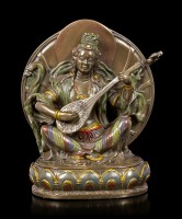 Buddha Figurine - Sarasvati with Vina