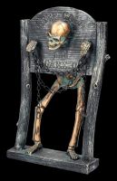 Skeleton Figurine in the Pillory